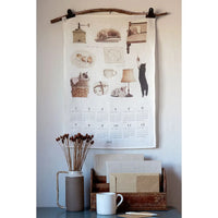 With Cats 2027 Linen Calendar - Parkette.