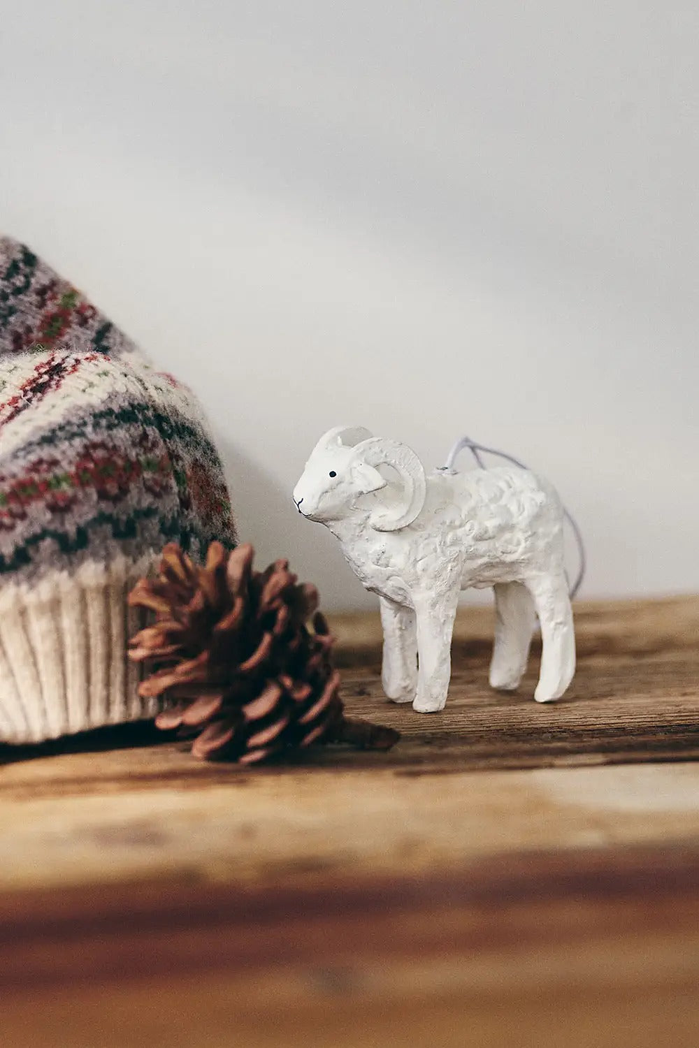 Paper Mache Goat Ornament