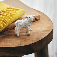 Paper Mache White Sheep Ornament