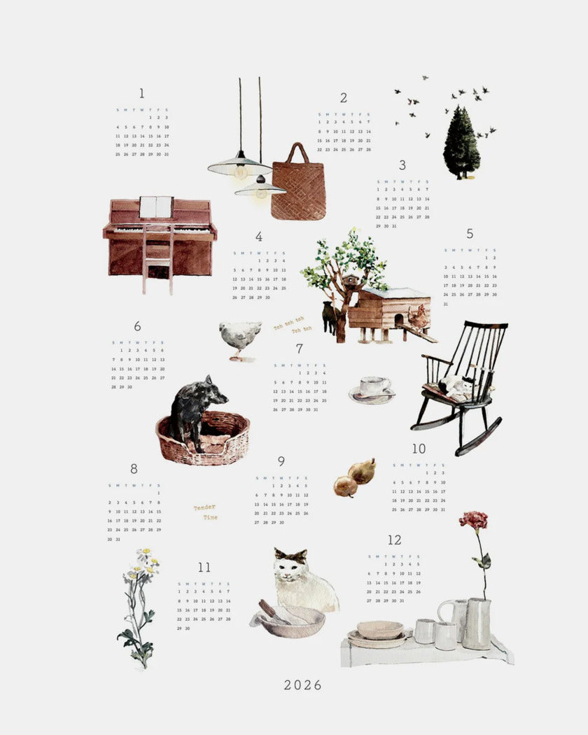 2026 Linen Calendar: Tender Time