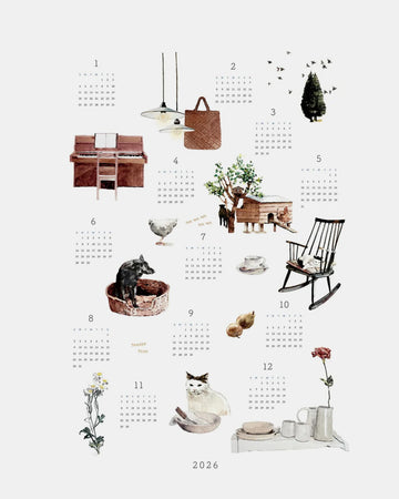 2026 Linen Calendar: Tender Time