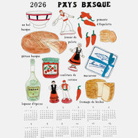 2026 Linen Calendar: Basque Souvenir