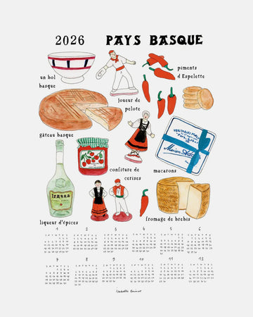 2026 Linen Calendar: Basque Souvenir