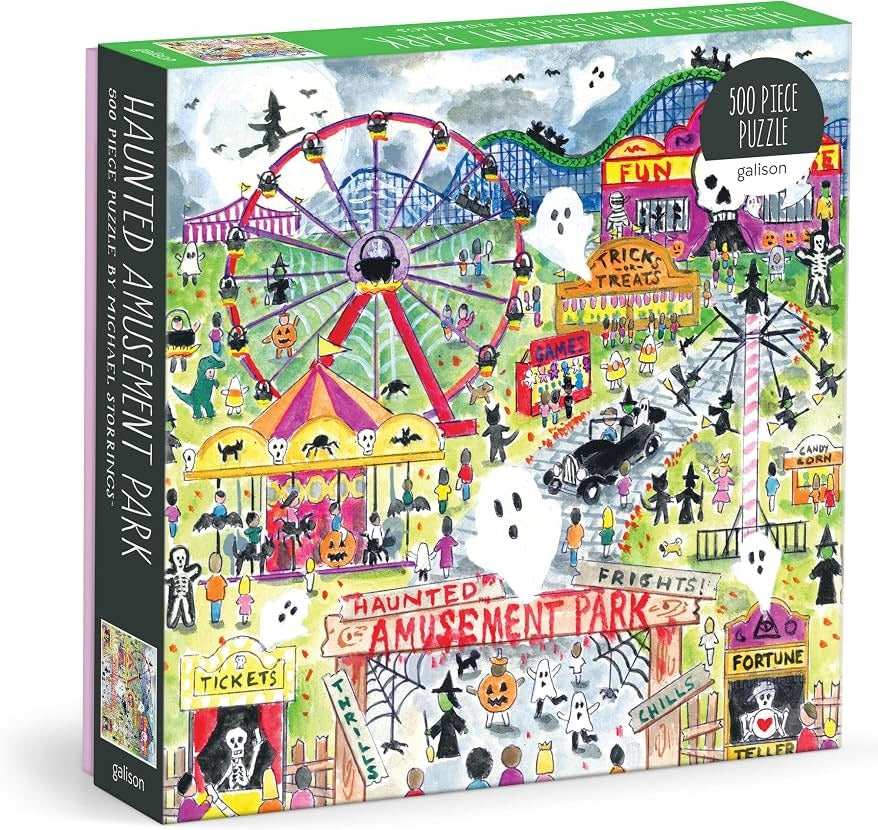 Michael Storrings Haunted Amusement Park 500 Piece Puzzle