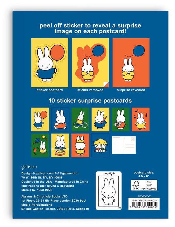 Miffy Sticker Surprise Postcards