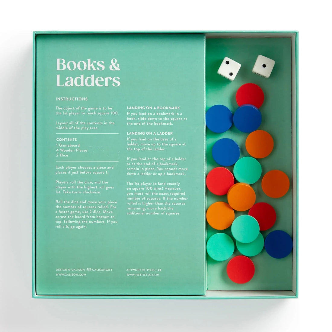 Books and Ladders Classic Board Game - Parkette.