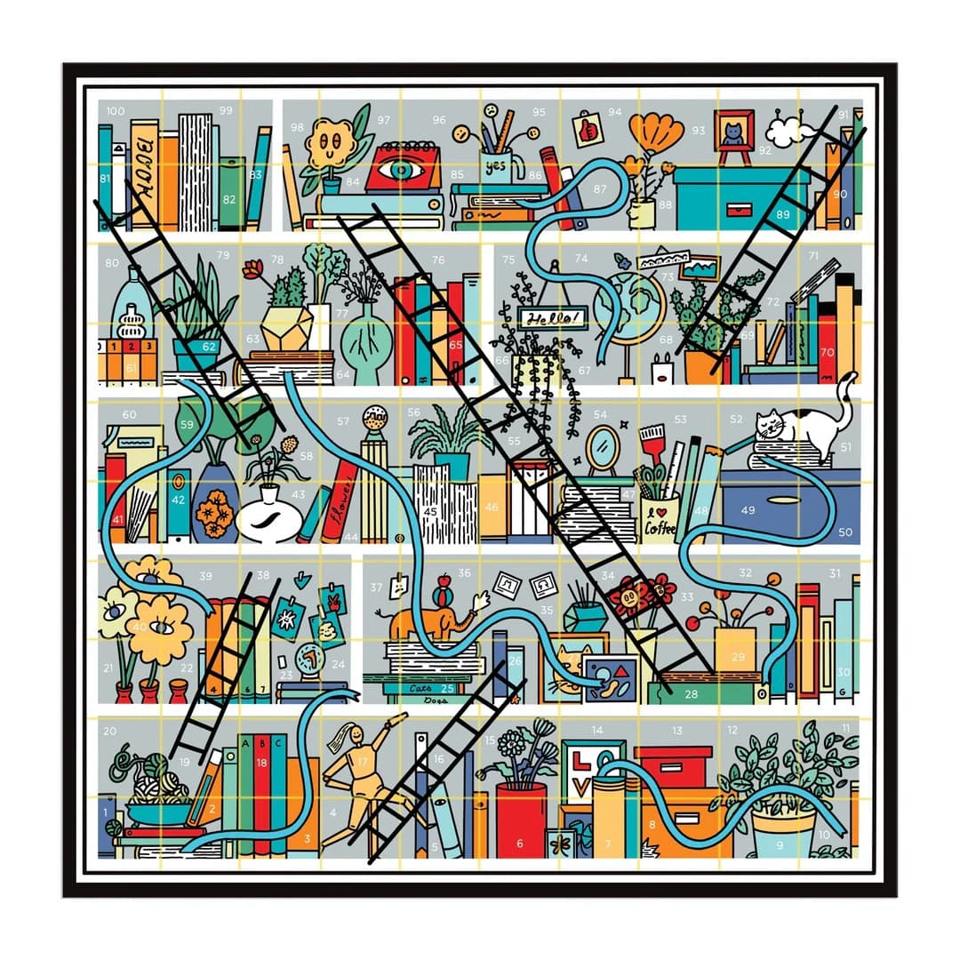 Books and Ladders Classic Board Game - Parkette.