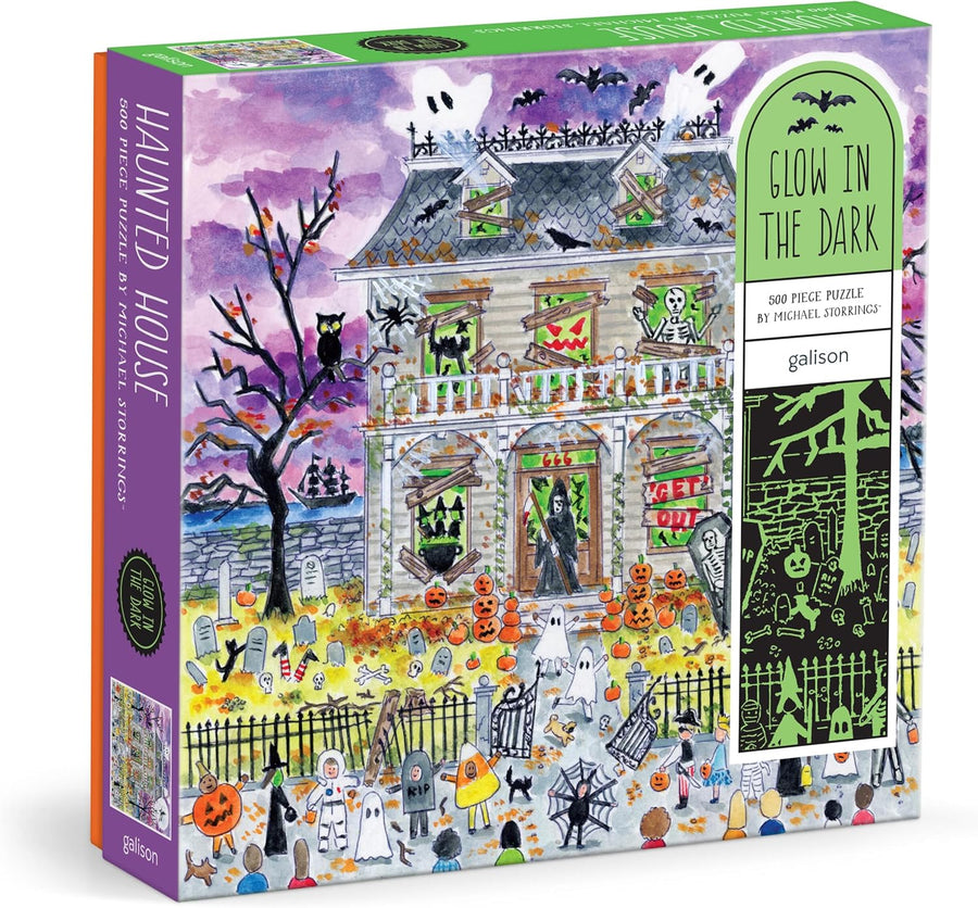 Haunted House – 500 Piece Glow in The Dark Jigsaw Puzzle