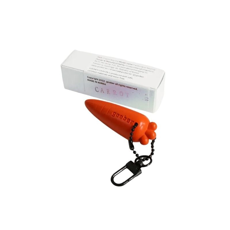 Goober Farm Crayon Key Ring - Carrot