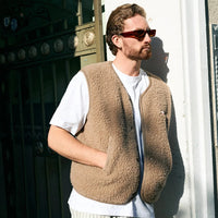 Adult Merino Wool Vest - Hazelnut