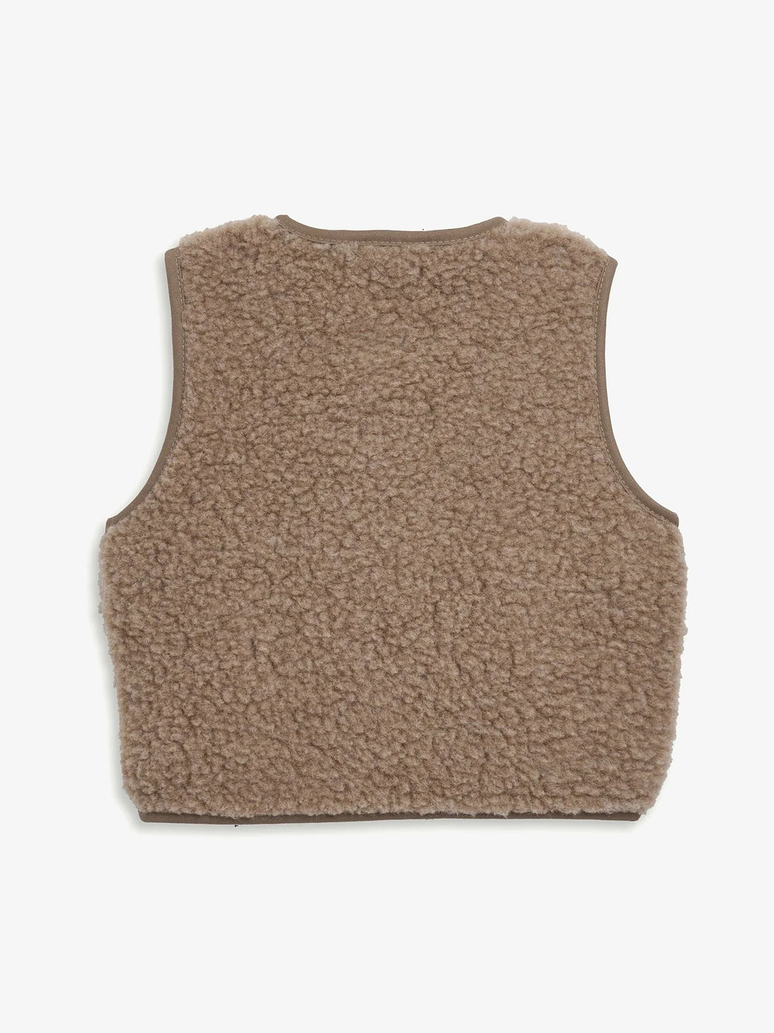 Kids Merino Wool Vest - Hazelnut