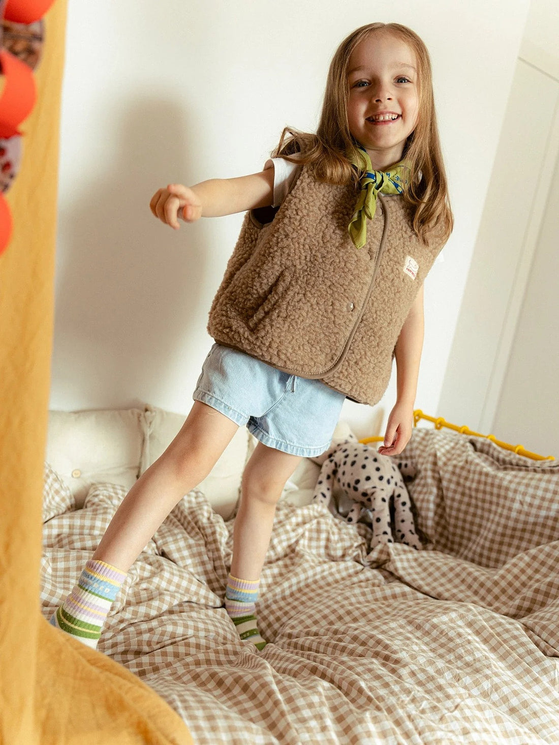 Kids Merino Wool Vest - Hazelnut