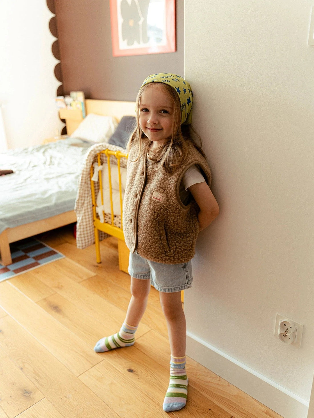 Kids Merino Wool Vest - Hazelnut