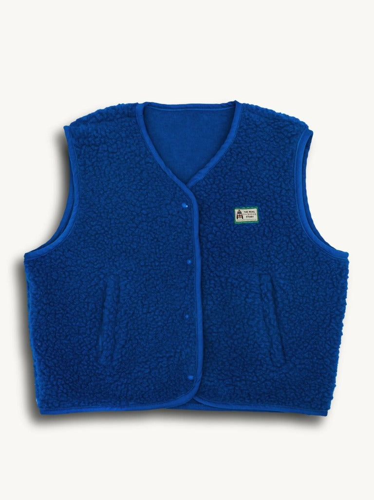 Kids Merino Wool Vest - Cobalt Blue - Parkette.