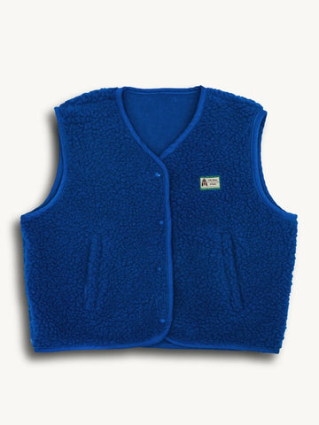 Kids Merino Wool Vest - Cobalt Blue - Parkette.