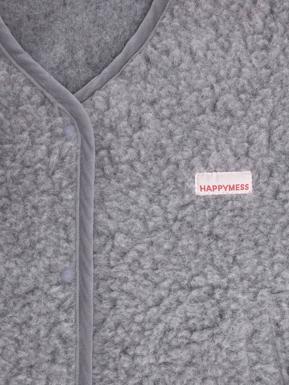 Adult Merino Wool Vest - Stone Grey