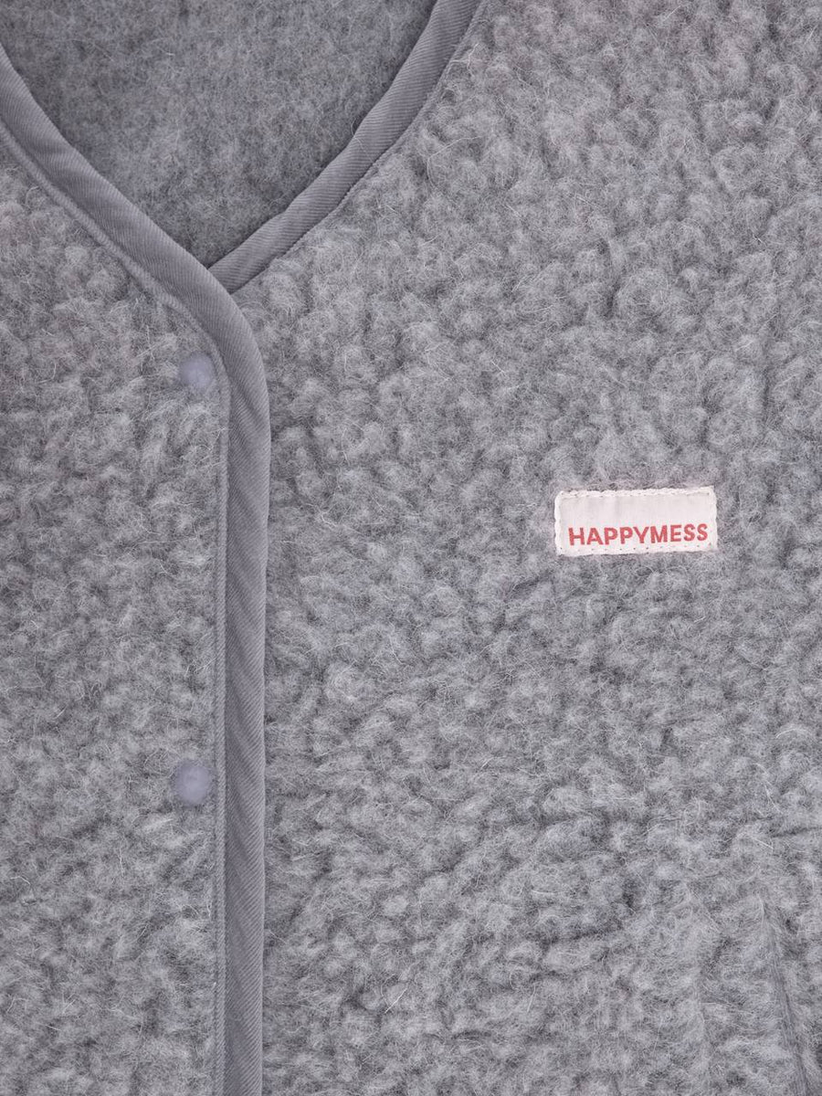 Adult Merino Wool Vest - Stone Grey