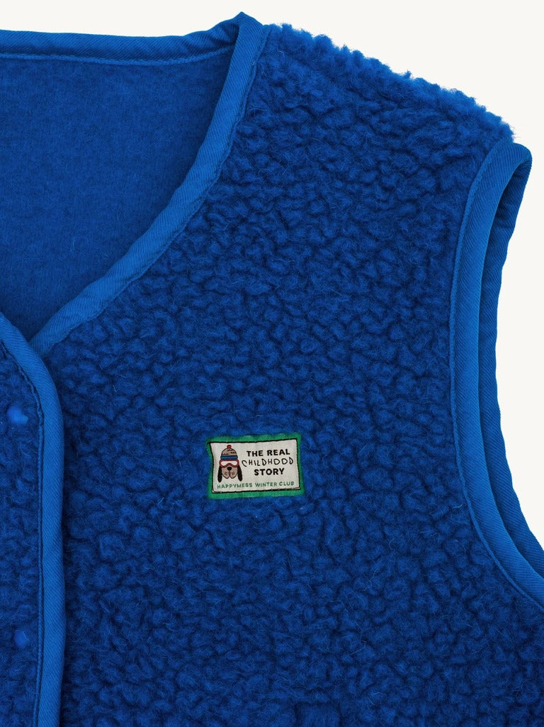 Women's Merino Wool Vest - Cobalt Blue - Parkette.