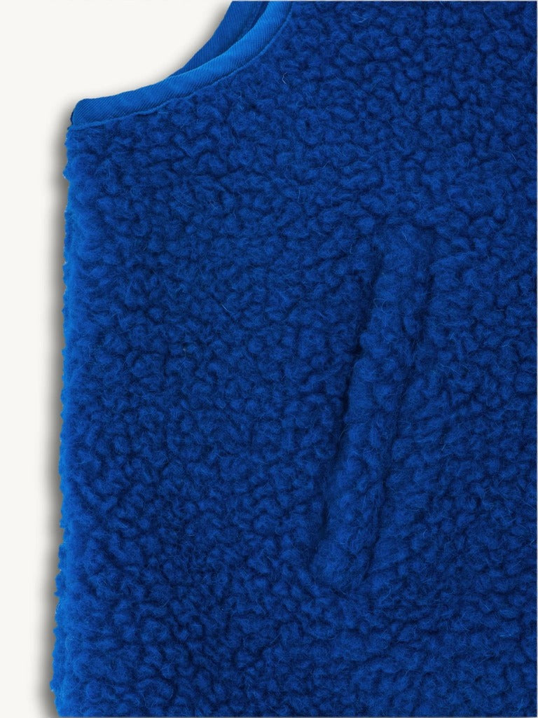Women's Merino Wool Vest - Cobalt Blue - Parkette.