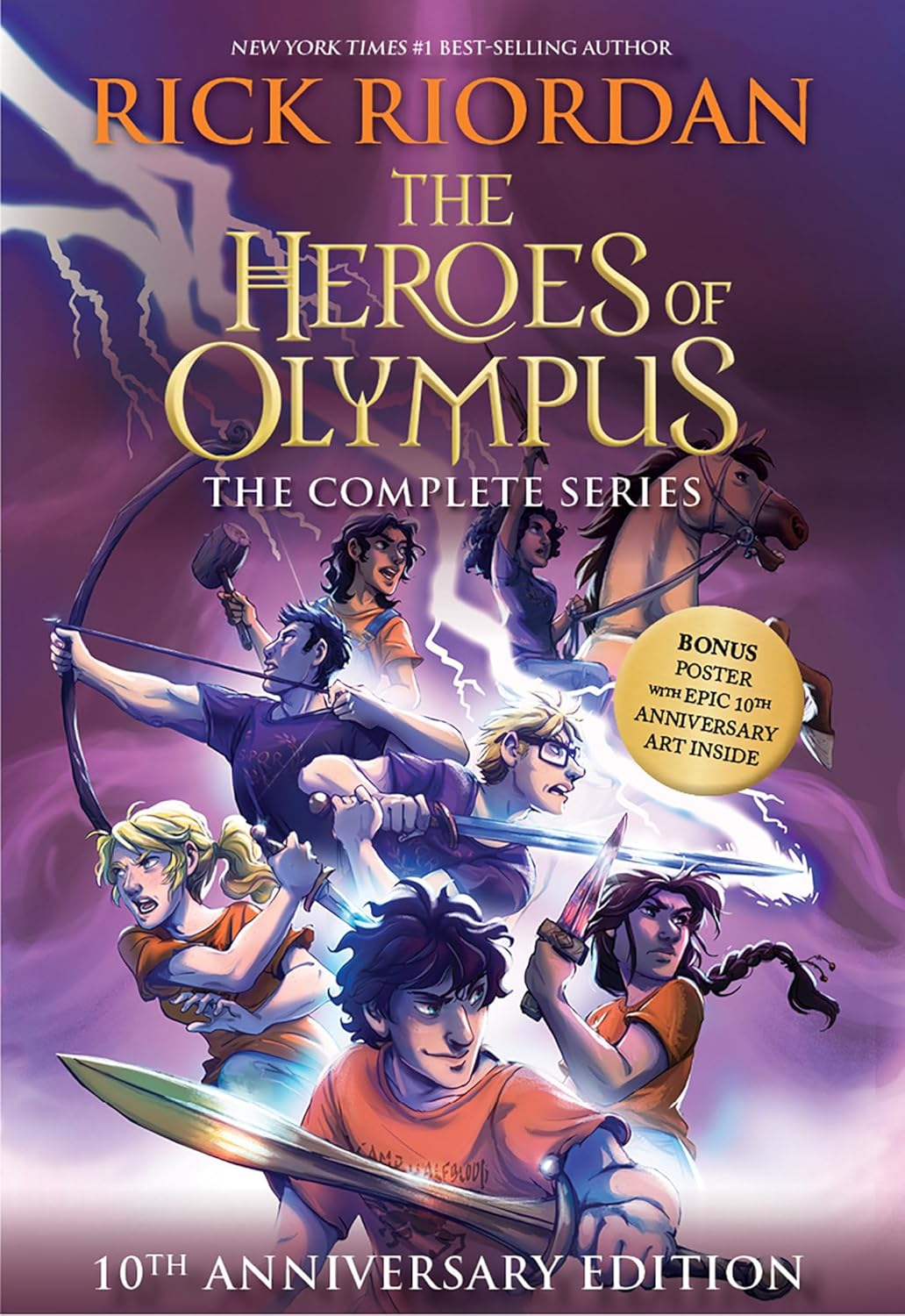 Heroes of Olympus Paperback Boxed Set 10th Anniversary Edition - Parkette.