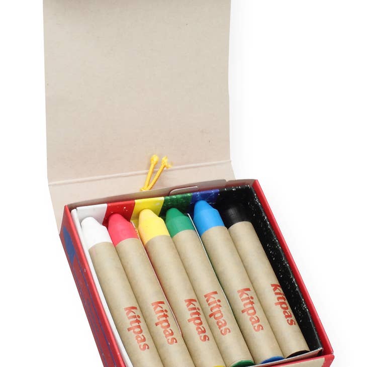 Rice Bran Wax Art Crayons - 6 Colours - Parkette.