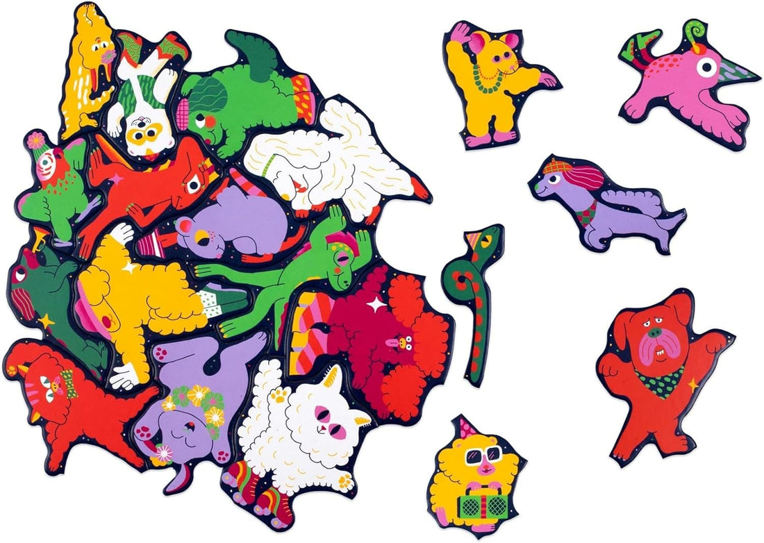 Pet Party: A Shaped Pieces Puzzle - Parkette.