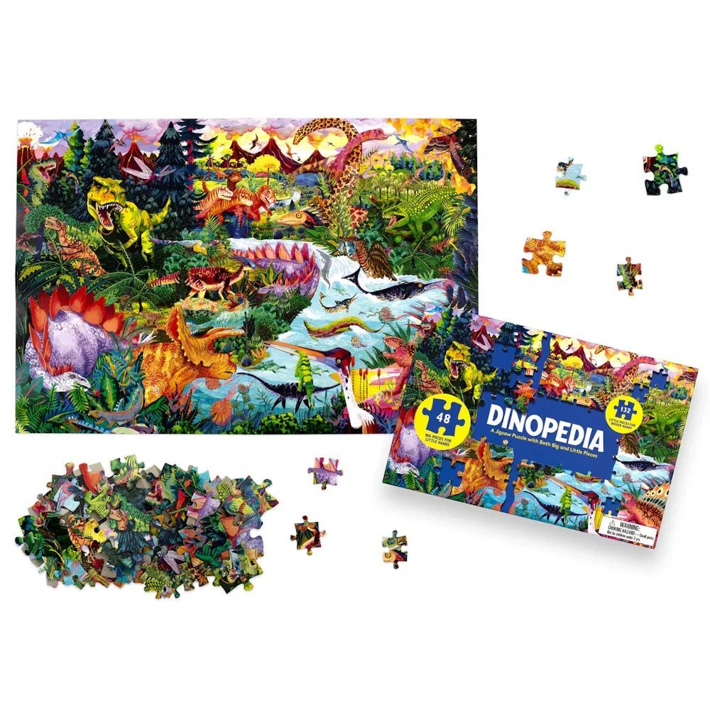 Dinopedia 180-Piece Jigsaw Puzzle - Parkette.