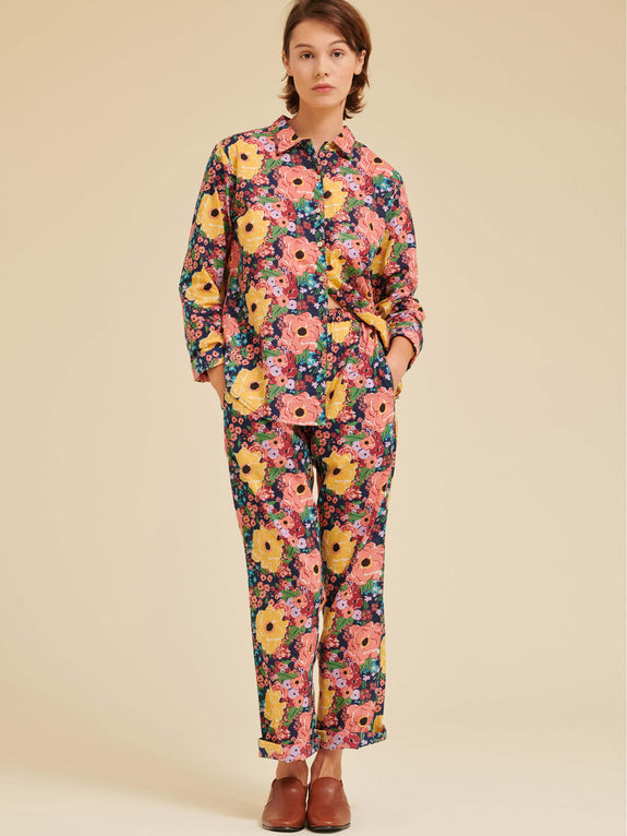 Women's PJ Set - Helen Flower - Parkette.