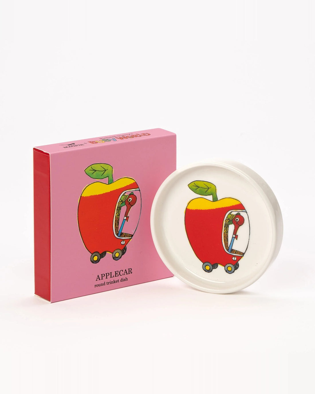 Magpie x Richard Scarry Applecar Round Trinket Dish