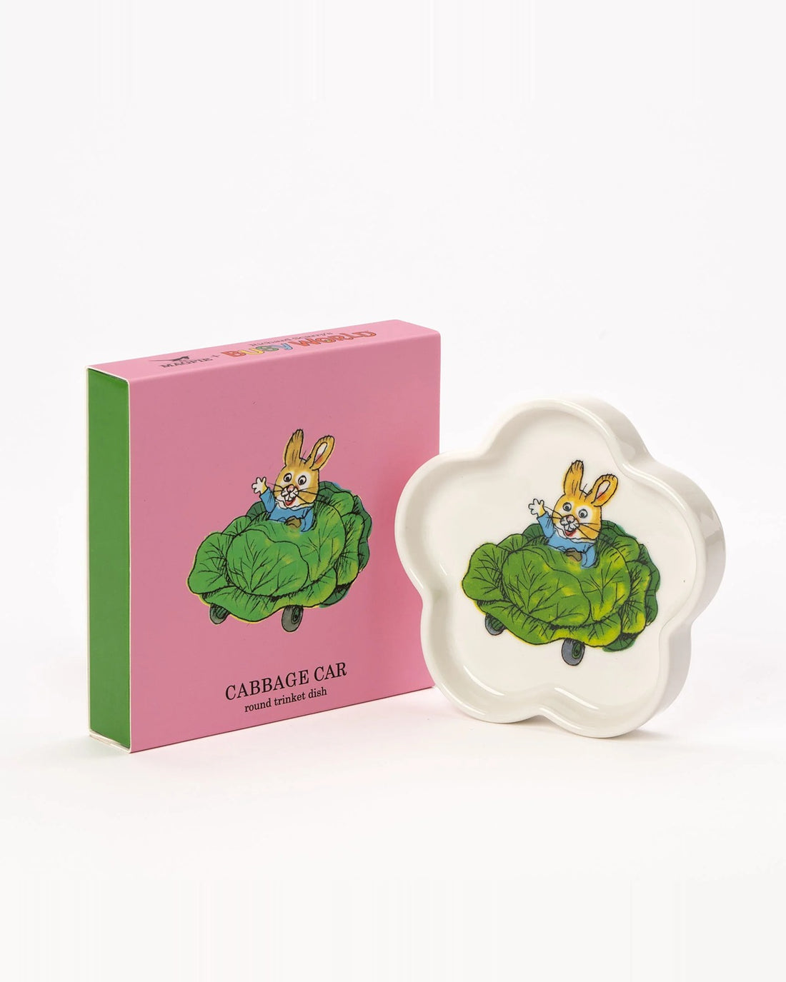 Magpie x Richard Scarry Cabbage Car Flower Trinket Dish