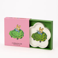 Magpie x Richard Scarry Cabbage Car Flower Trinket Dish