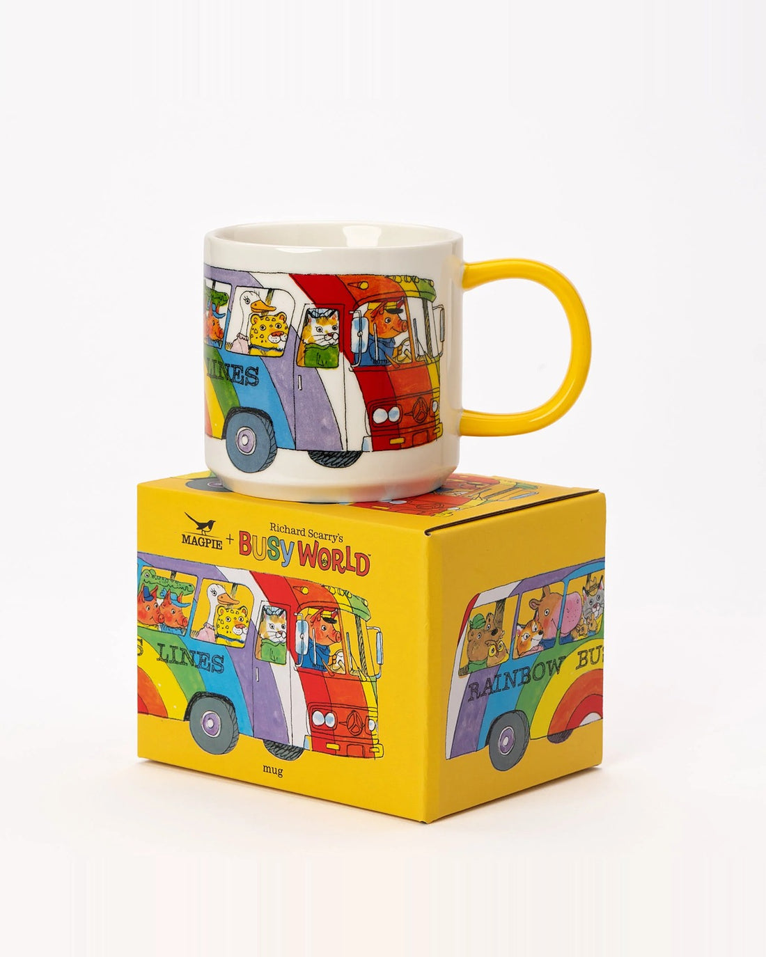 Magpie x Richard Scarry Rainbow Bus Mug