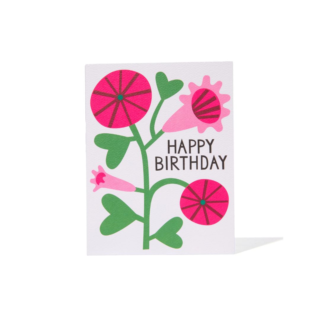 Morning Glory Birthday Card