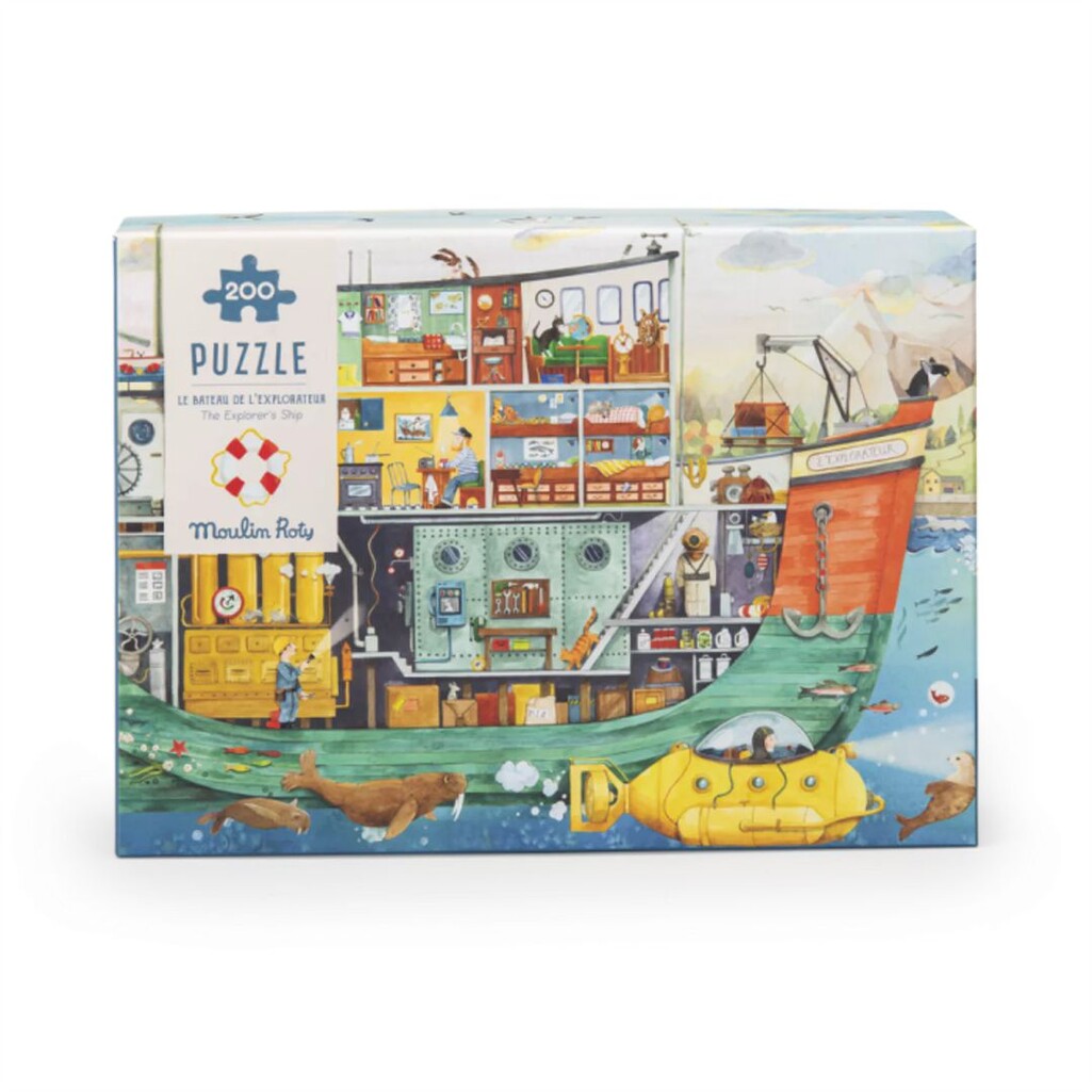 L'Explorateur Ship 200-Piece Puzzle - Parkette.