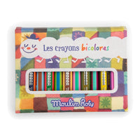 Les Petites Merveilles Bi-Colour Colouring Pencils