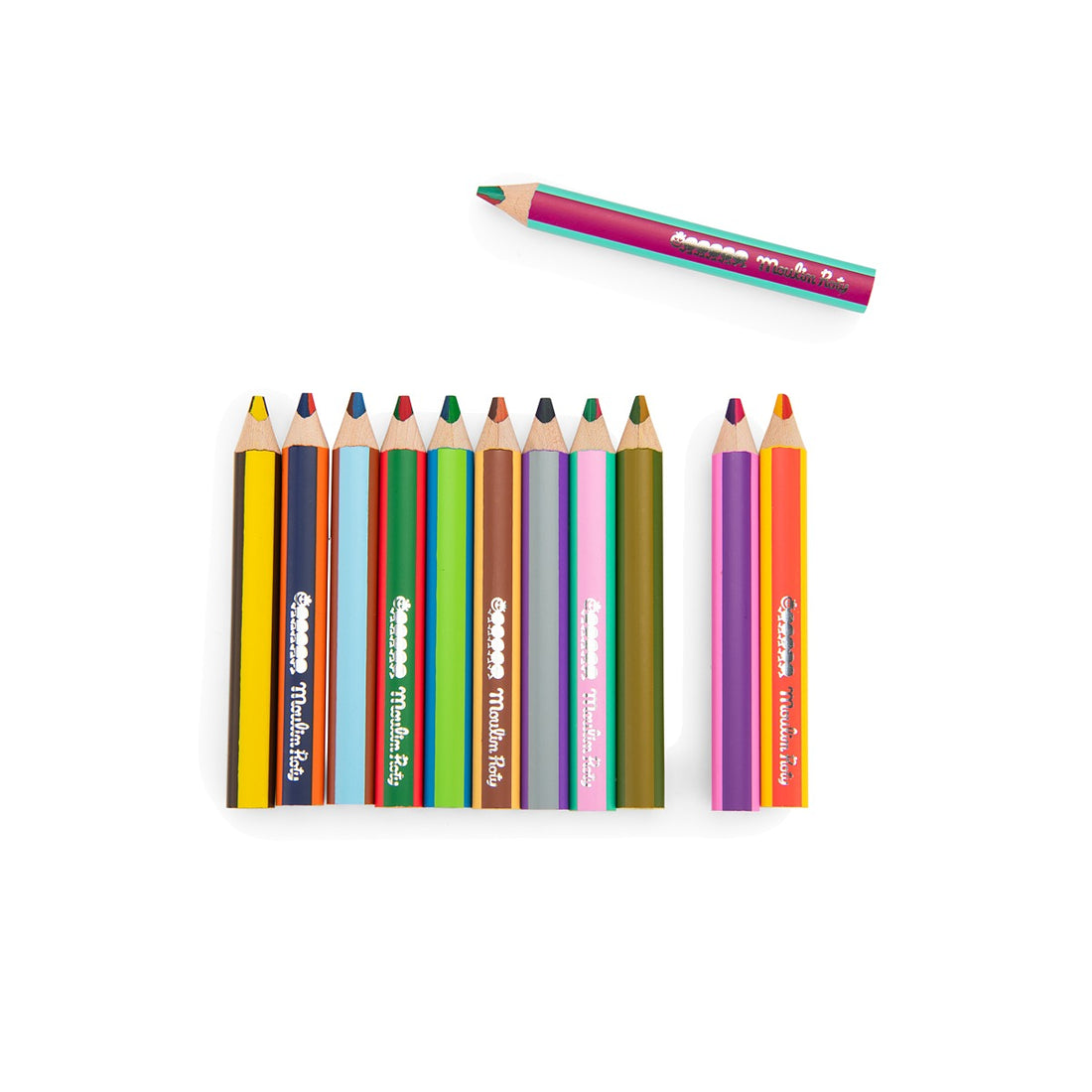 Les Petites Merveilles Bi-Colour Colouring Pencils