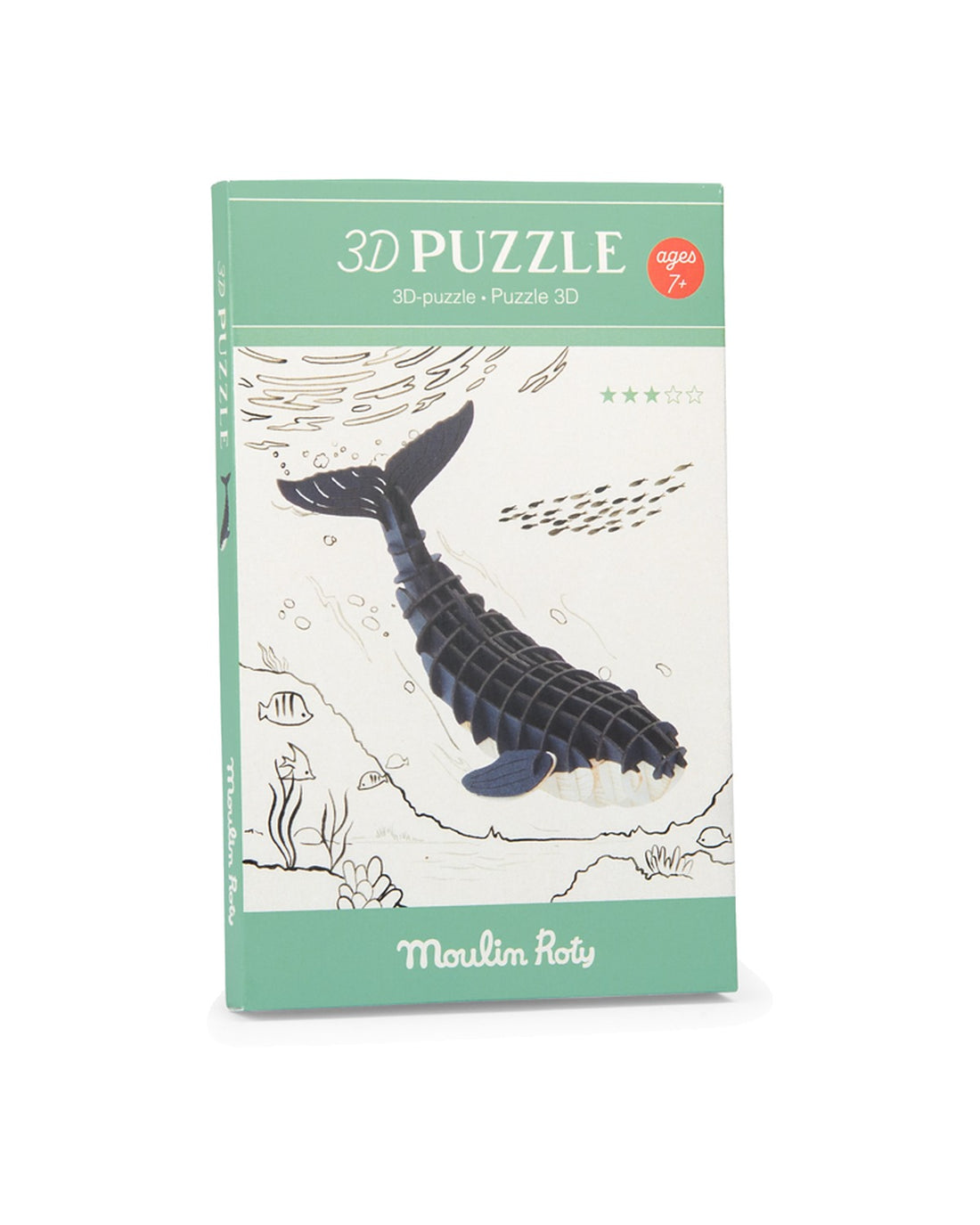 Tout Autour du Monde 3D Puzzle - Whale