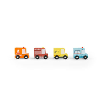 Avenue Du Moulin Set of 4 Wooden Trucks - Parkette.