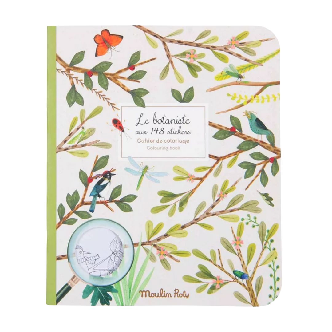 Le Jardin du Moulin Botanist Colouring Book with Stickers