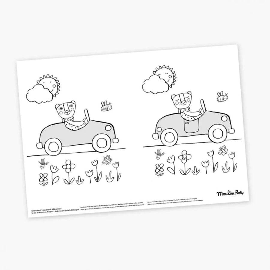 Les Popipop 40 Placemats to Colour - Parkette.