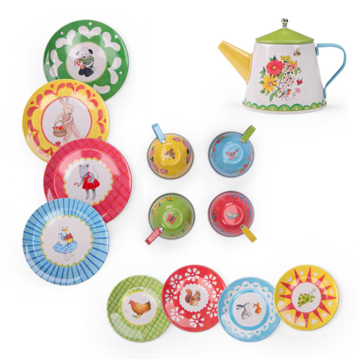 La Grande Famille Metal Tea Set - Parkette.