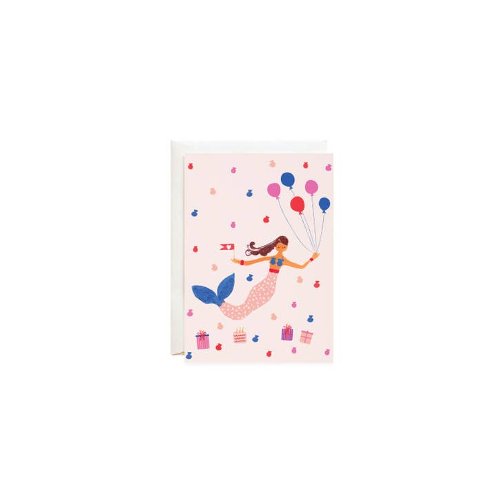 Mermaid's Birthday Petite Card - Parkette.