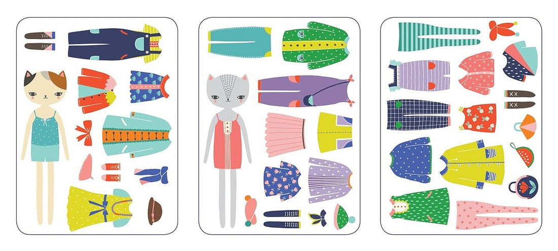 Cat Fashion Magnetic Dress-Up
