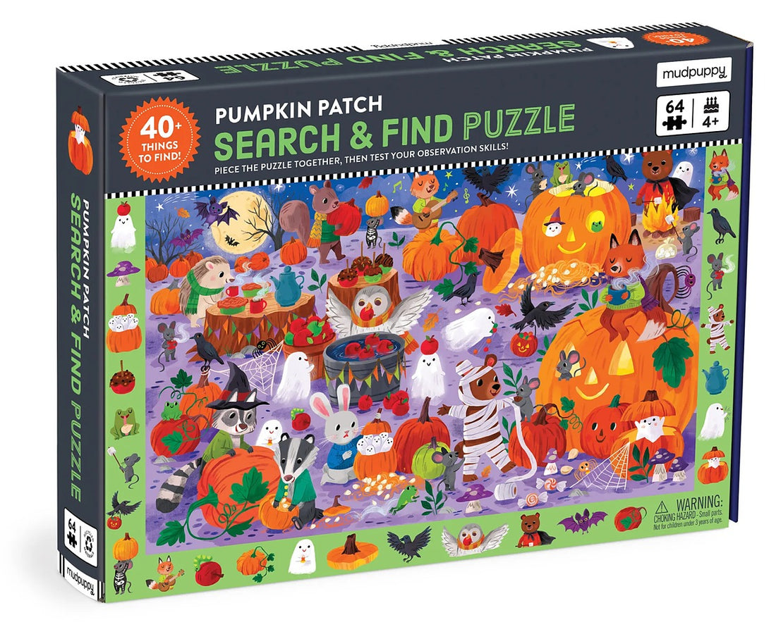 Pumpkin Patch 64 Piece Search and Find Puzzle