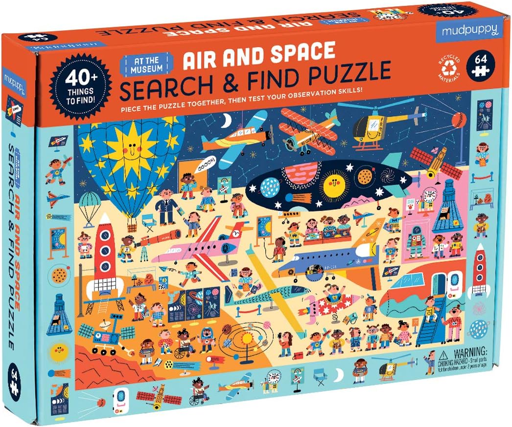 Air and Space Museum 64 Piece Search & Find Puzzle - Parkette.