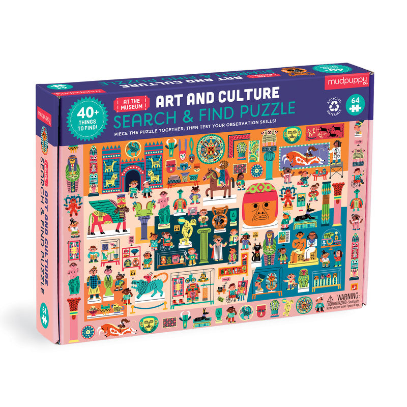 Art and Culture at the Museum Search and Find 64 Piece Puzzle - Parkette.