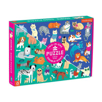 Cats & Dogs 100 Piece Double-Sided Puzzle - Parkette.