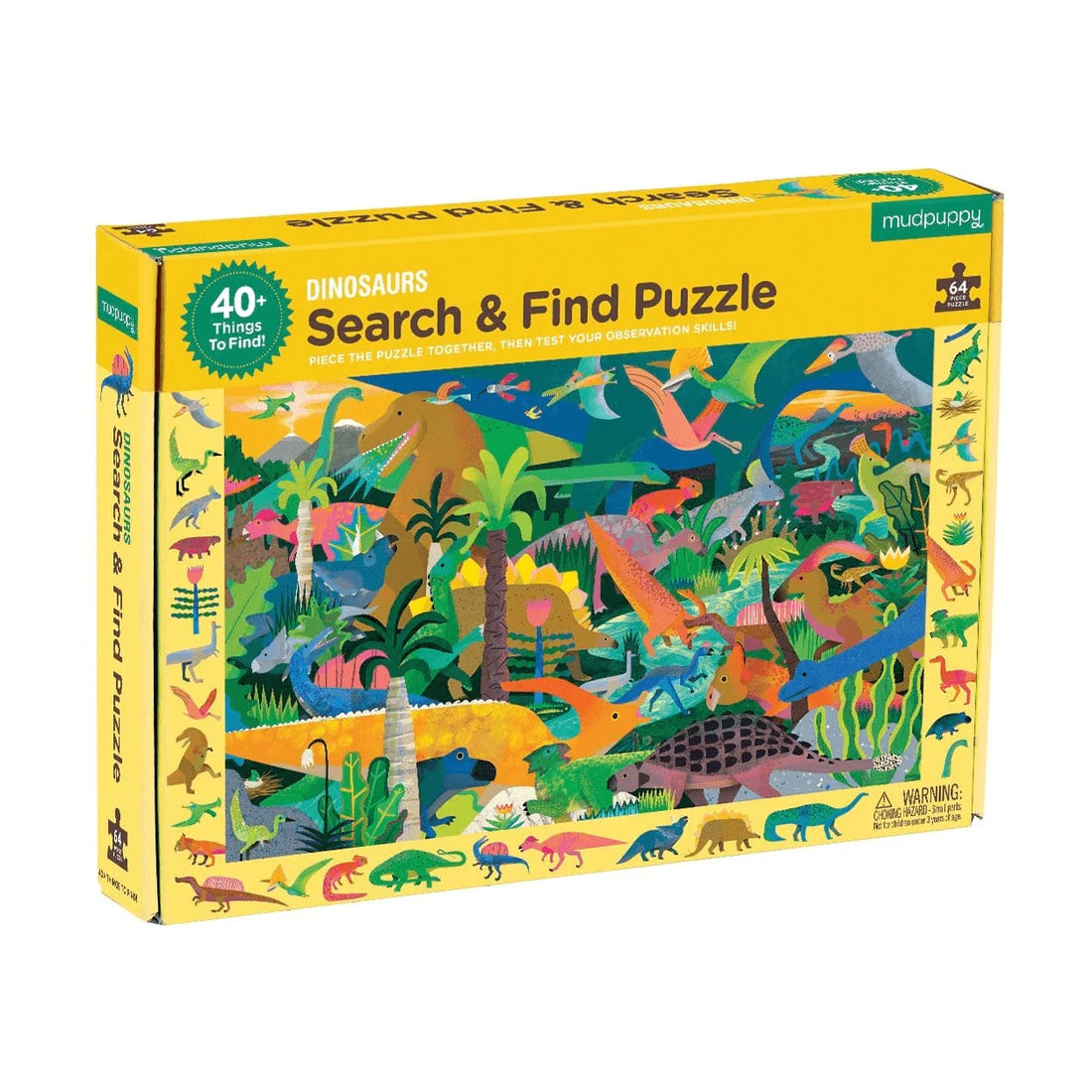 Dinosaurs Search & Find 64 Piece Puzzle - Parkette.