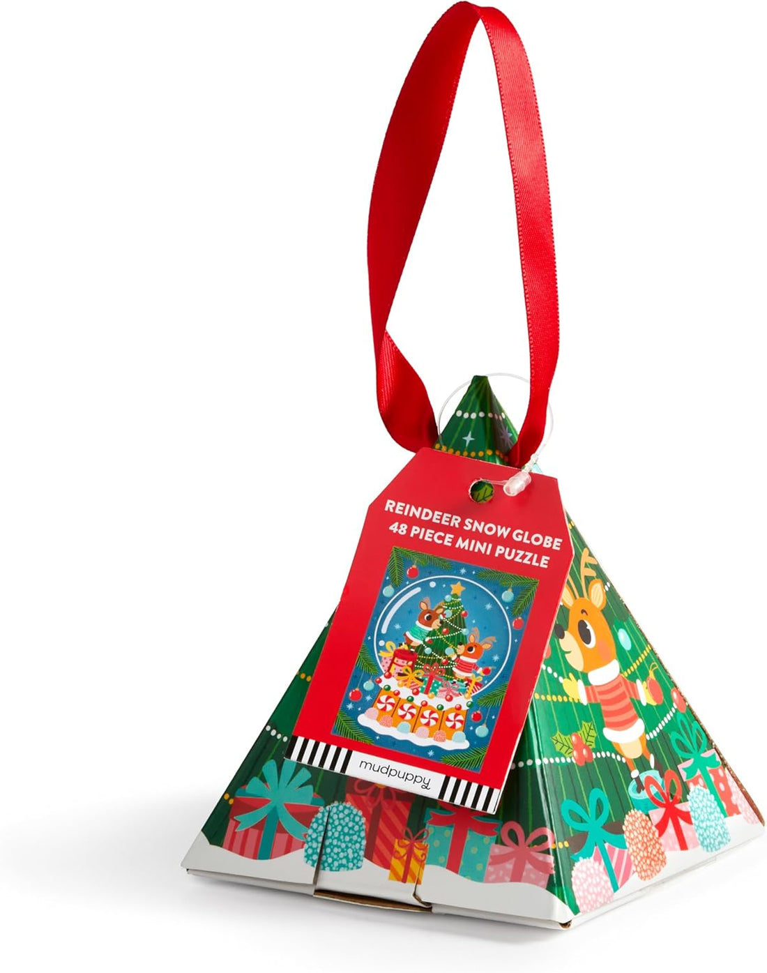 Reindeer Snow Globe Puzzle Ornament – 48 Pieces - Parkette.