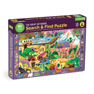 The Great Outdoors Search and Find 64 Piece Puzzle - Parkette.